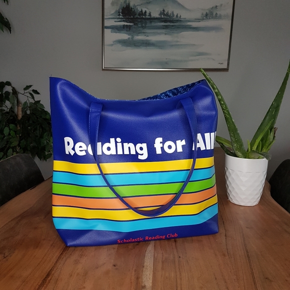 🌏 Retro looking Large Tote Bag - Picture 1 of 6
